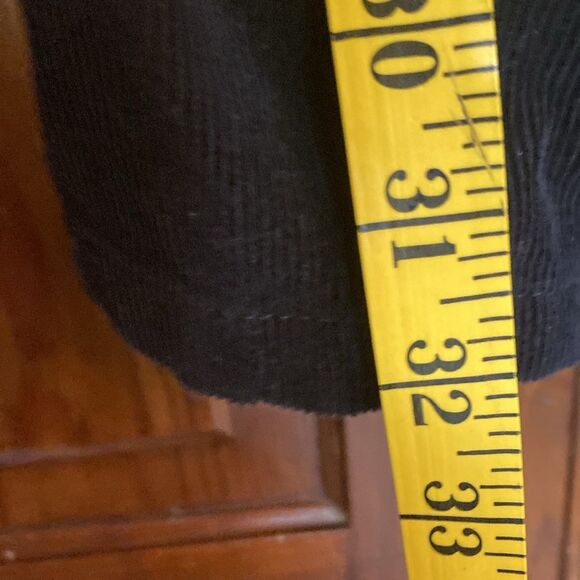 Forever 21 Black Corduroy Zip Sleeveless Overall Mini Dress Size S with Pockets - Picture 5 of 8